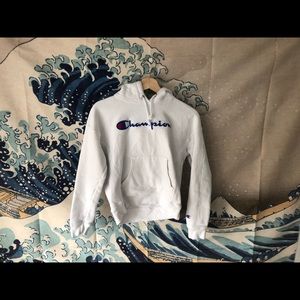 White Champion Hoodie
